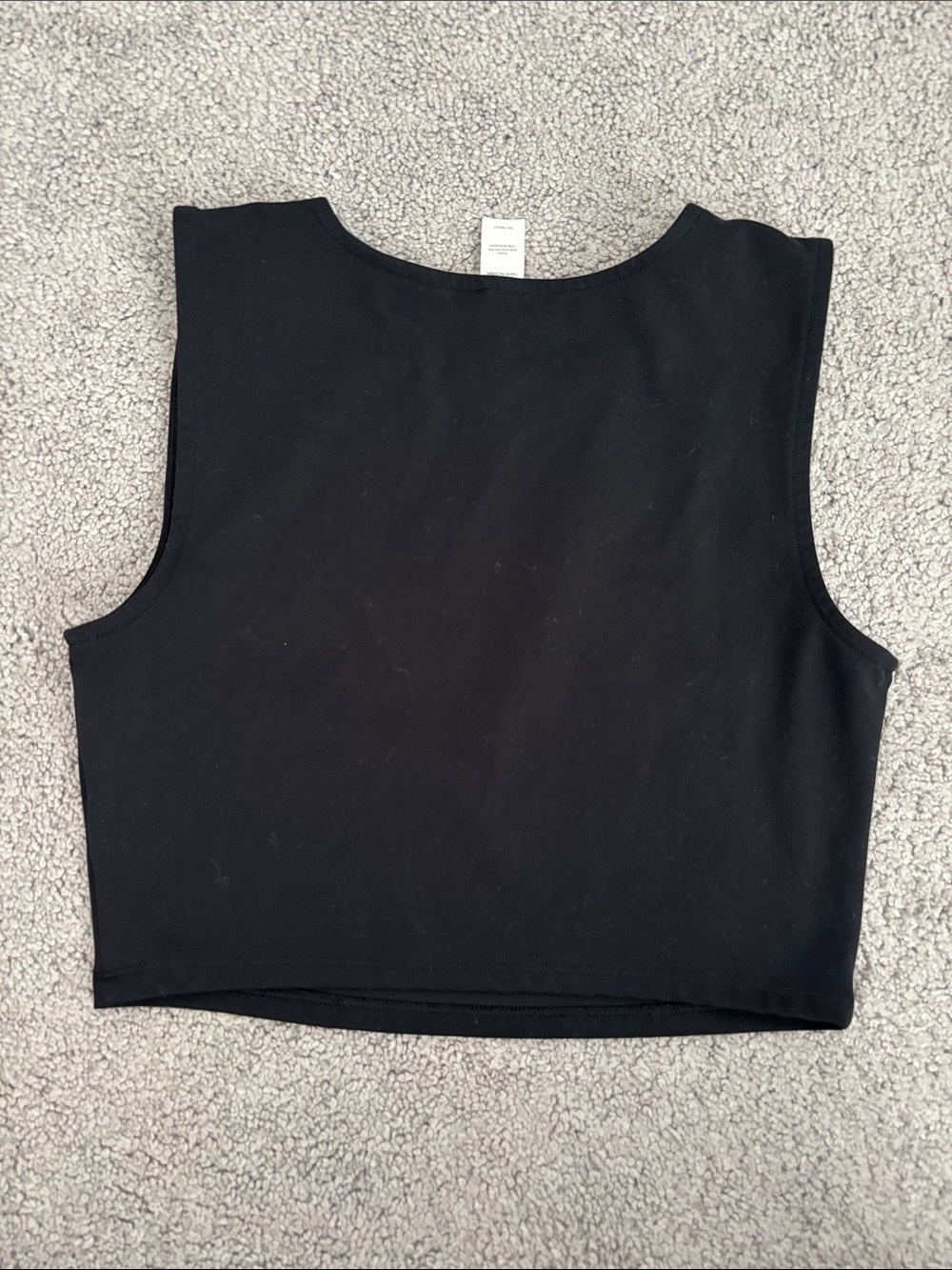 Teal or Black Sleeveless Crop Tops - Picture 8 of 8
